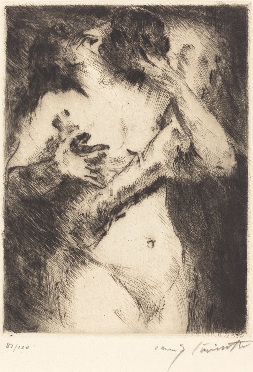 The Kiss The Kiss, 1921. av Lovis Corinth