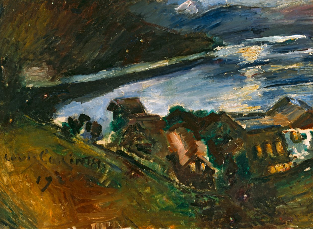Walchensee i månsken av Lovis Corinth