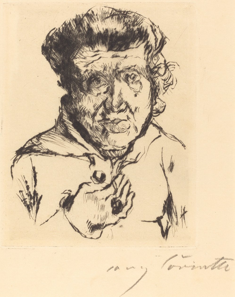 Konstnärens svärmor av Lovis Corinth