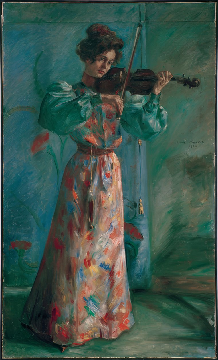 Violinisten av Lovis Corinth