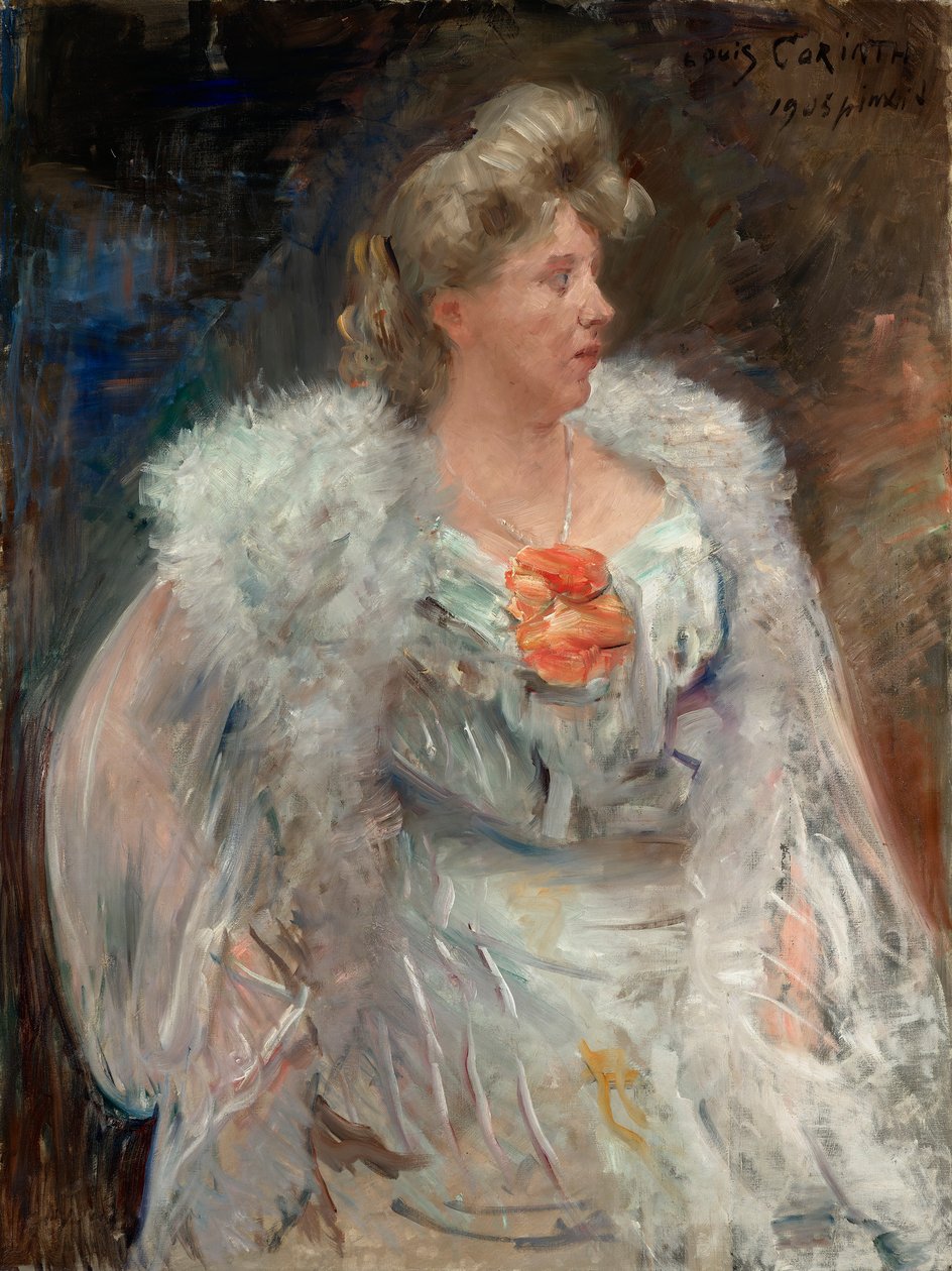 Sångerskan Frieda Halbe av Lovis Corinth