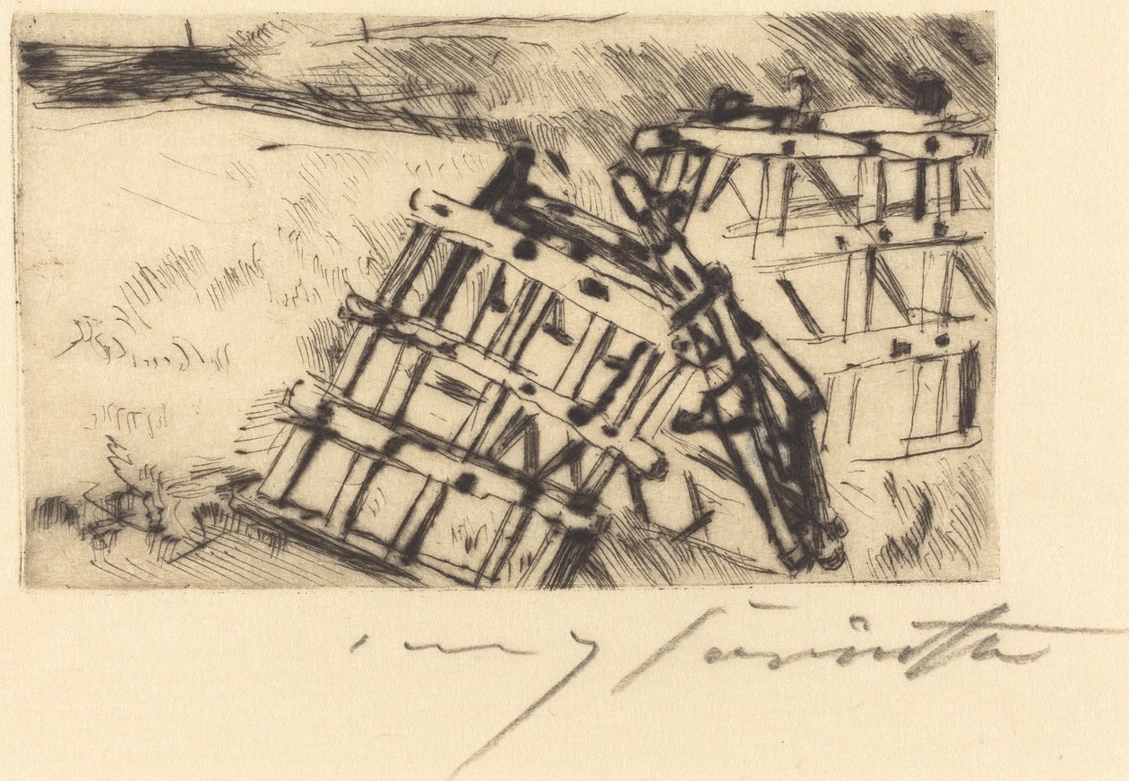 Egg Harrow, 1916. av Lovis Corinth
