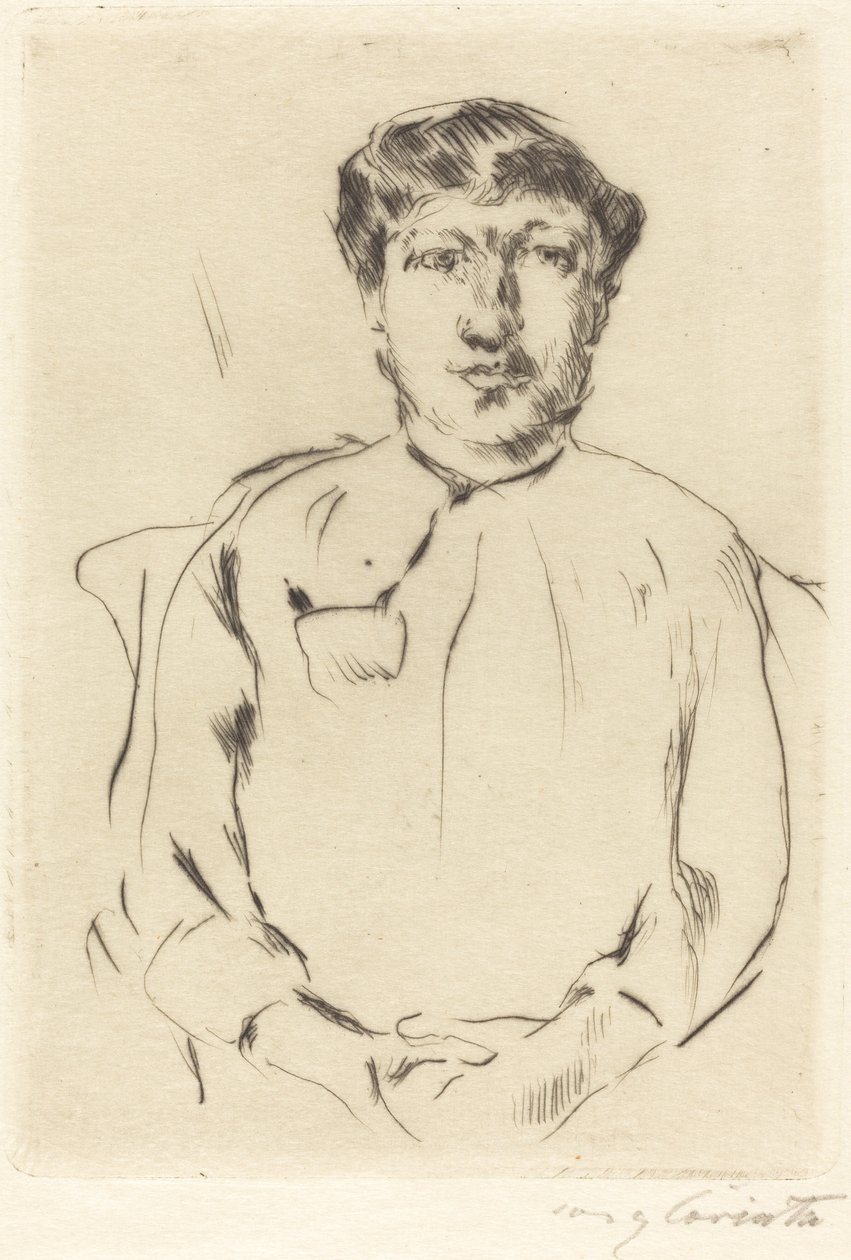 Frauenbildnis (porträtt av en kvinna) av Lovis Corinth