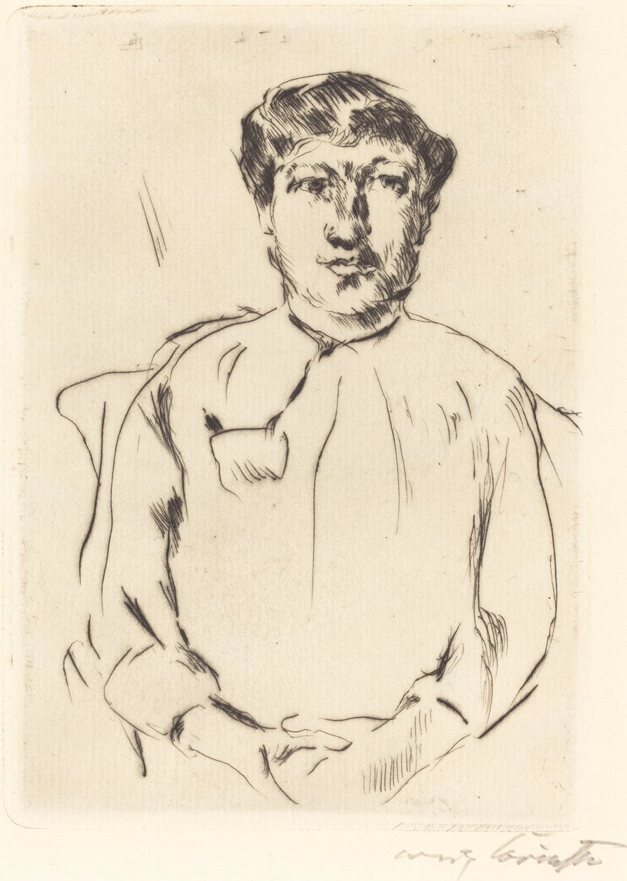Frauenbildnis (Porträtt av en kvinna) av Lovis Corinth
