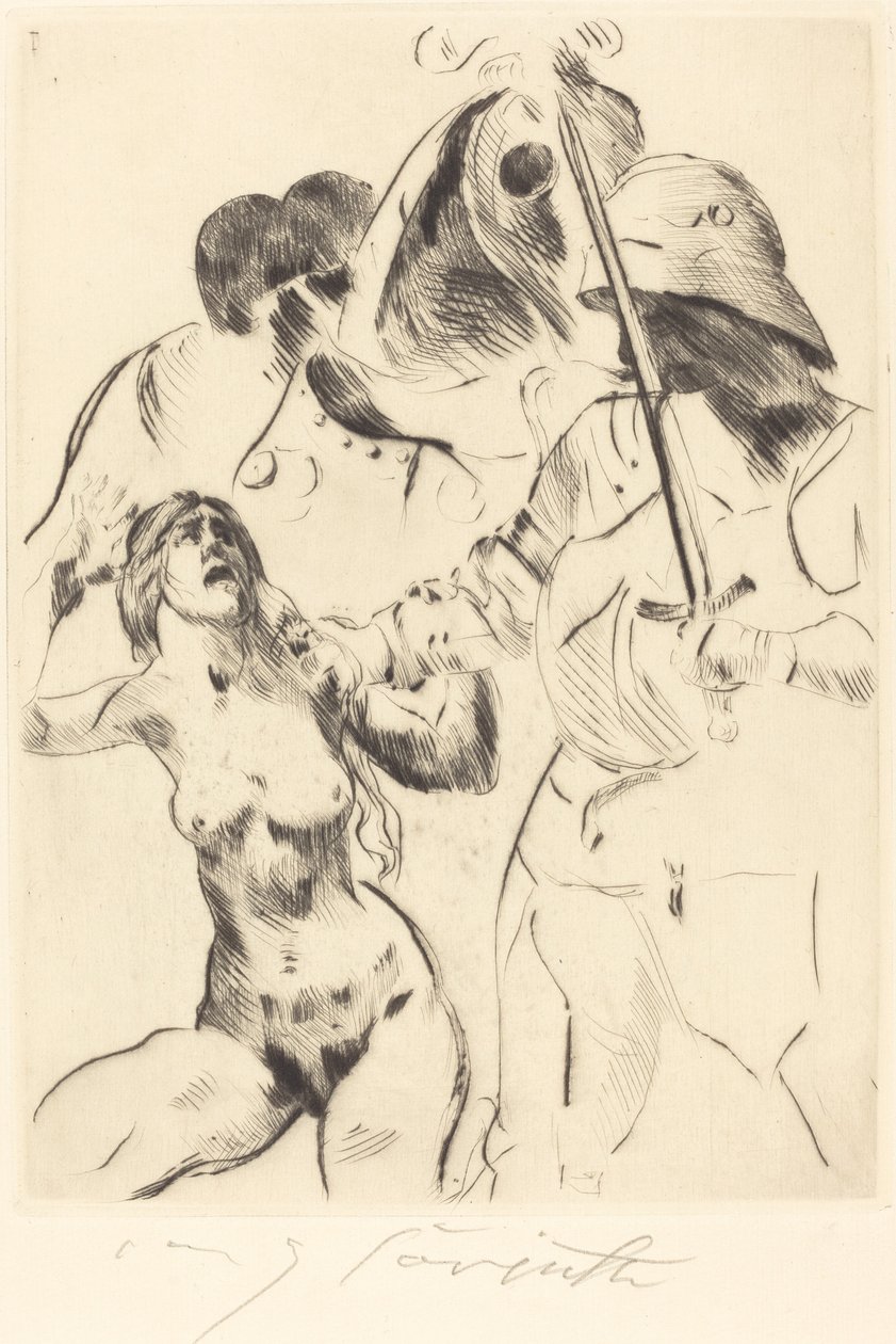 Bortförande av kvinna III Bortförande III, 1914. av Lovis Corinth