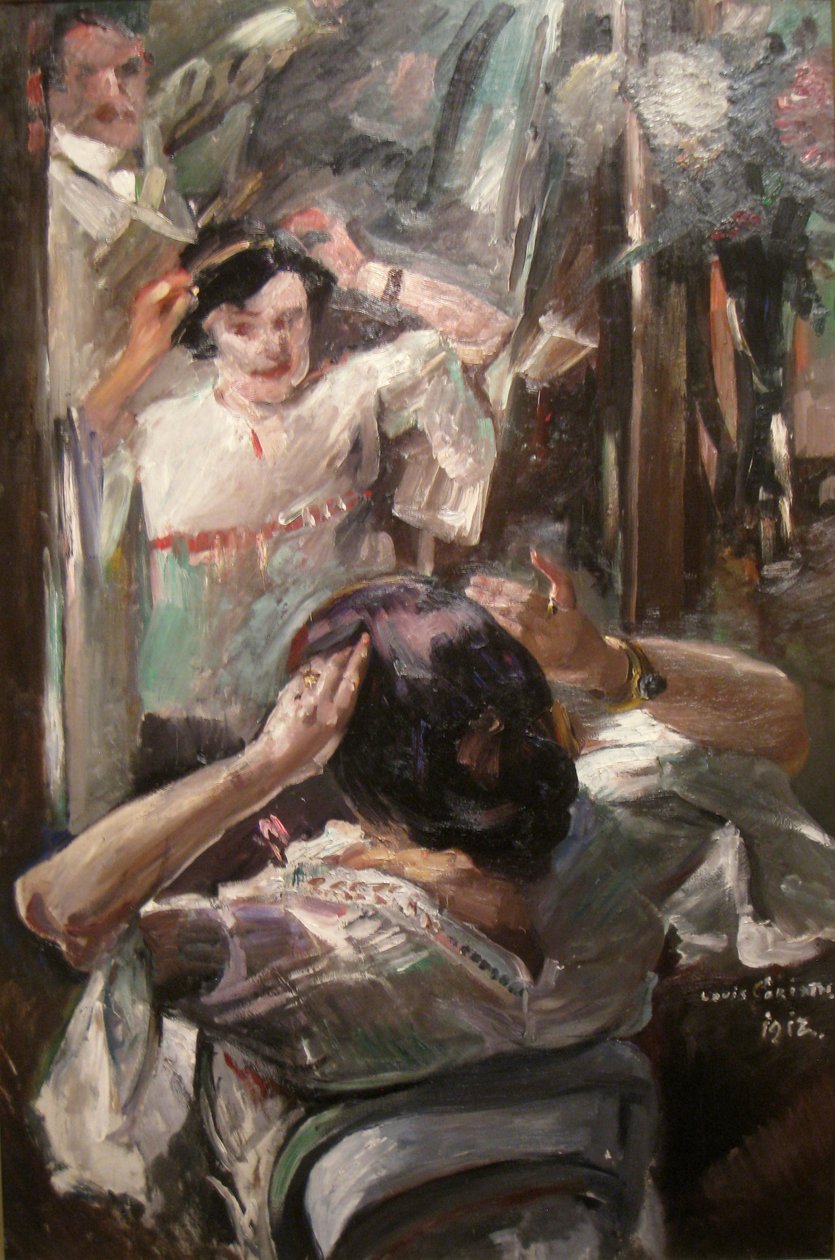 Tyska: Vor dem Spiegel Vid spegeln av Lovis Corinth