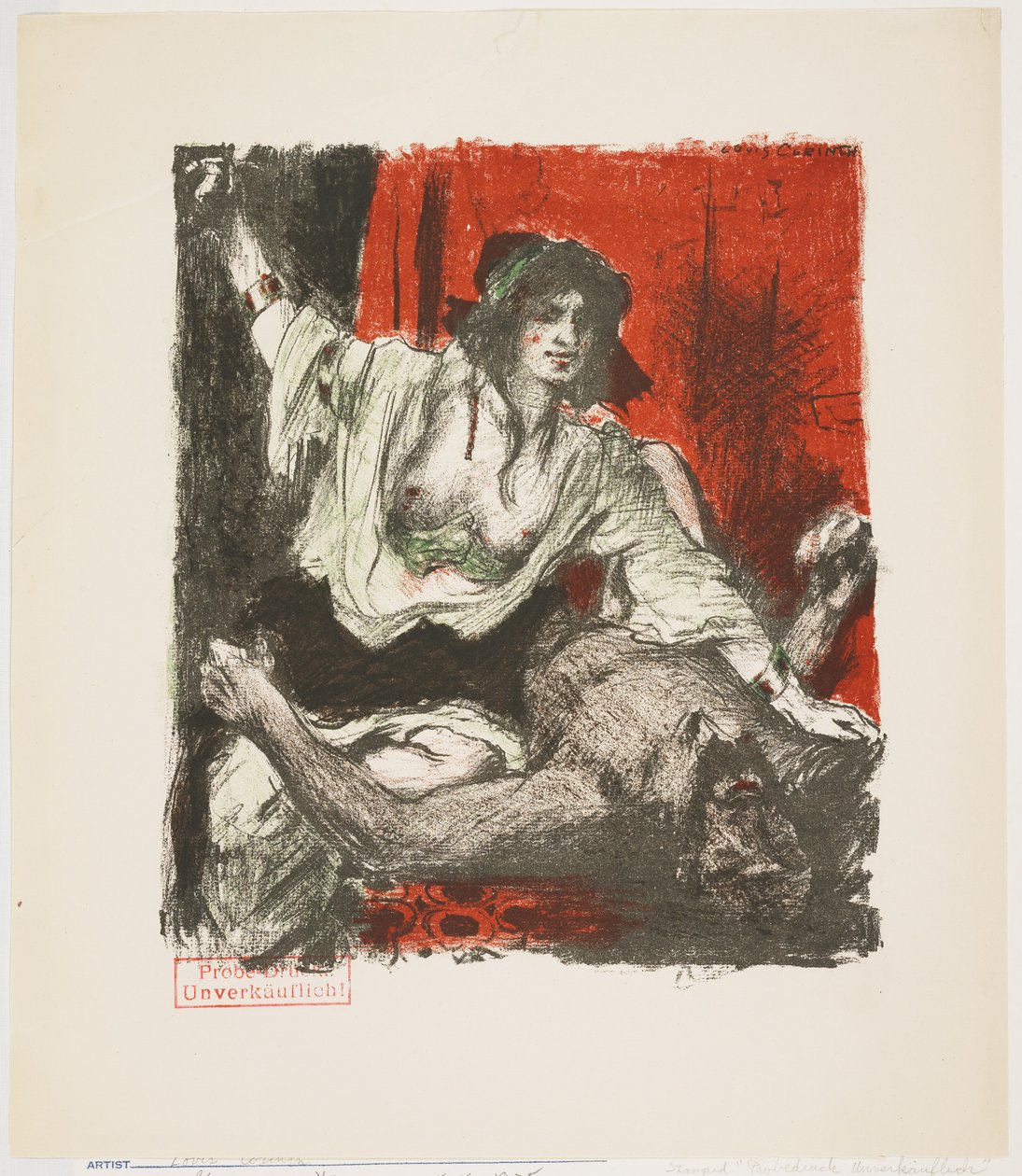 Judit och Holofernes, från Das Buch Judith (Judiths bok), 1910 av Lovis Corinth