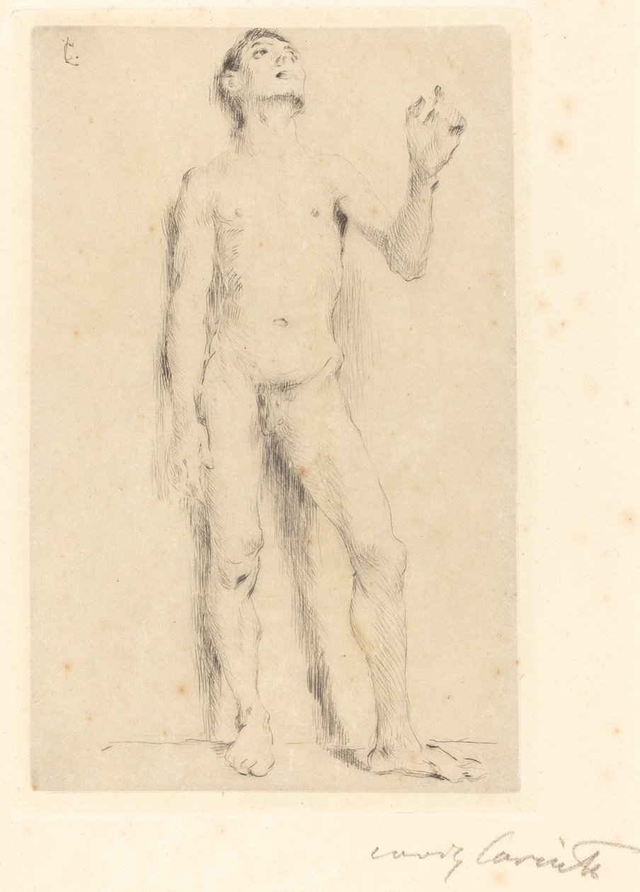 Ung man naken av Lovis Corinth