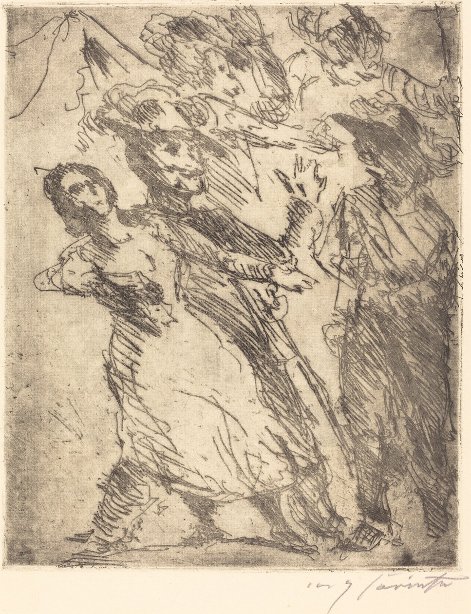 Kavaljerer med en kvinna av Lovis Corinth