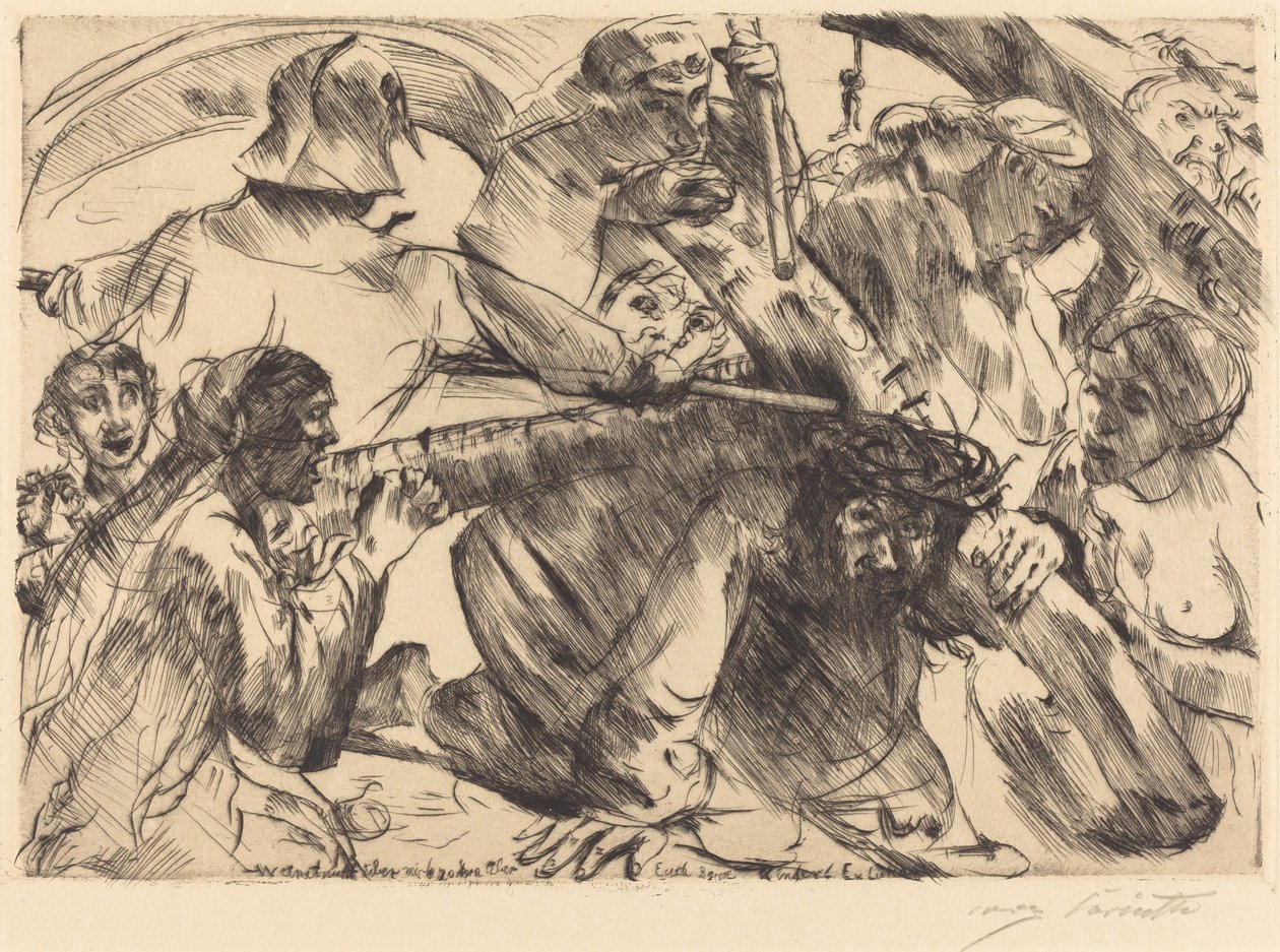 Kristus som bär korset av Lovis Corinth