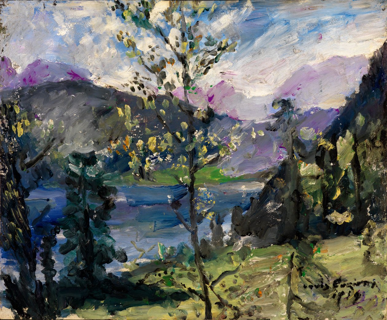 Landskap vid Walchensee av Lovis Corinth