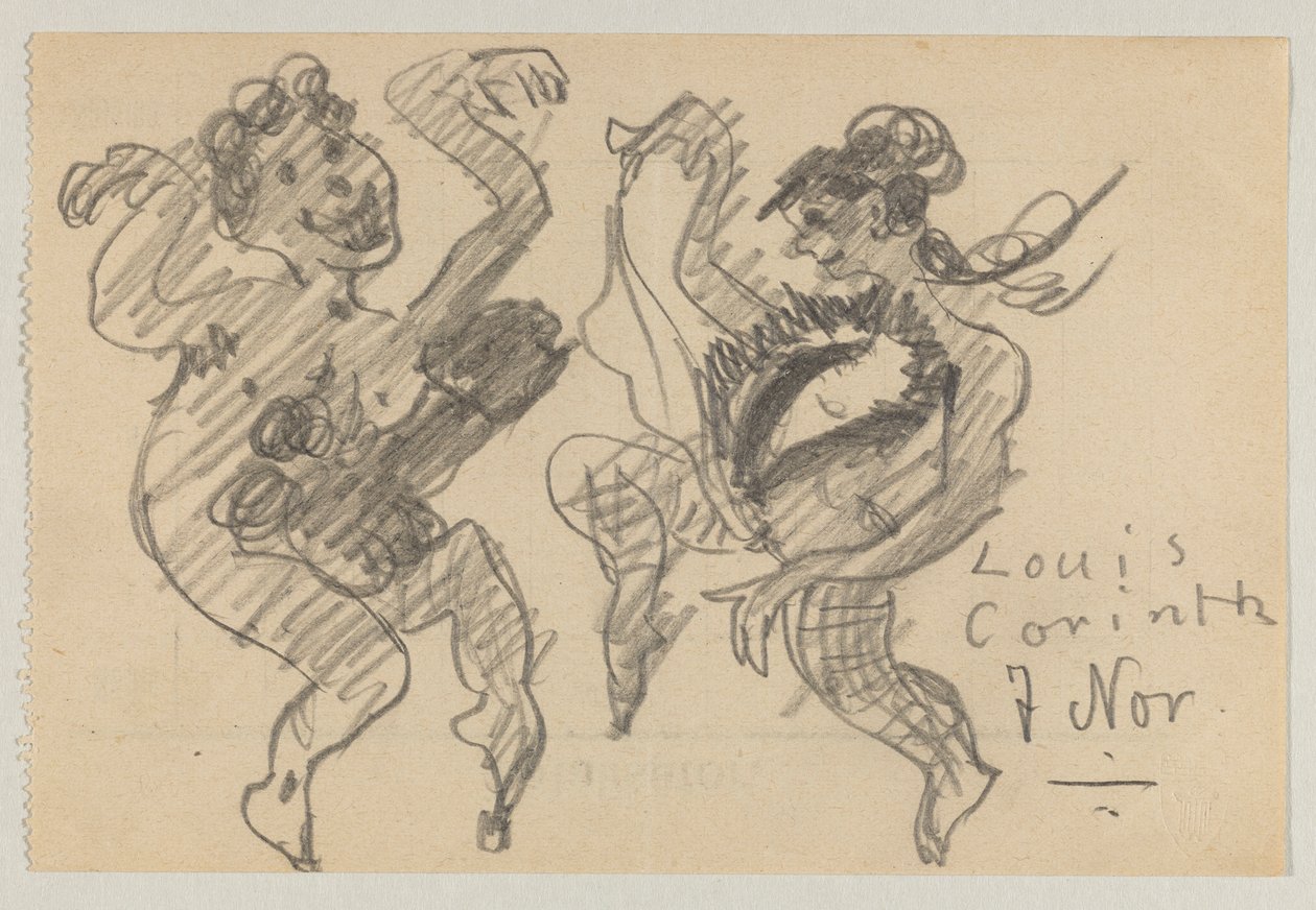 Lovis Corinth och Carl Strathmann av Lovis Corinth