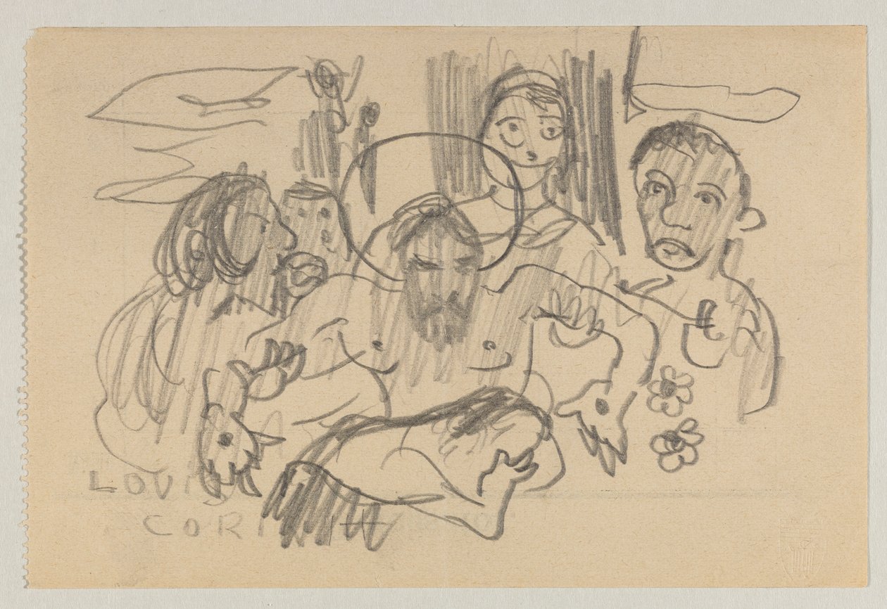 Lovis Corinth och Carl Strathmann av Lovis Corinth