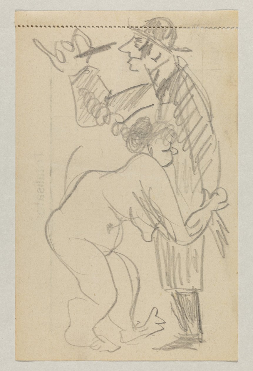 Lovis Corinth och Carl Strathmann av Lovis Corinth