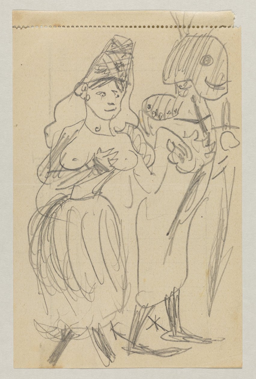 Lovis Corinth och Carl Strathmann av Lovis Corinth