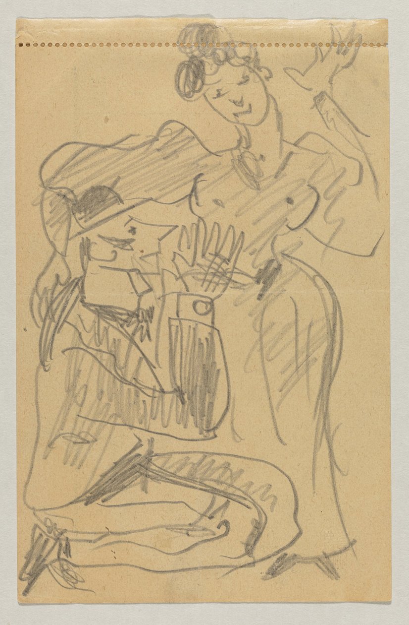 Lovis Corinth och Carl Strathmann av Lovis Corinth