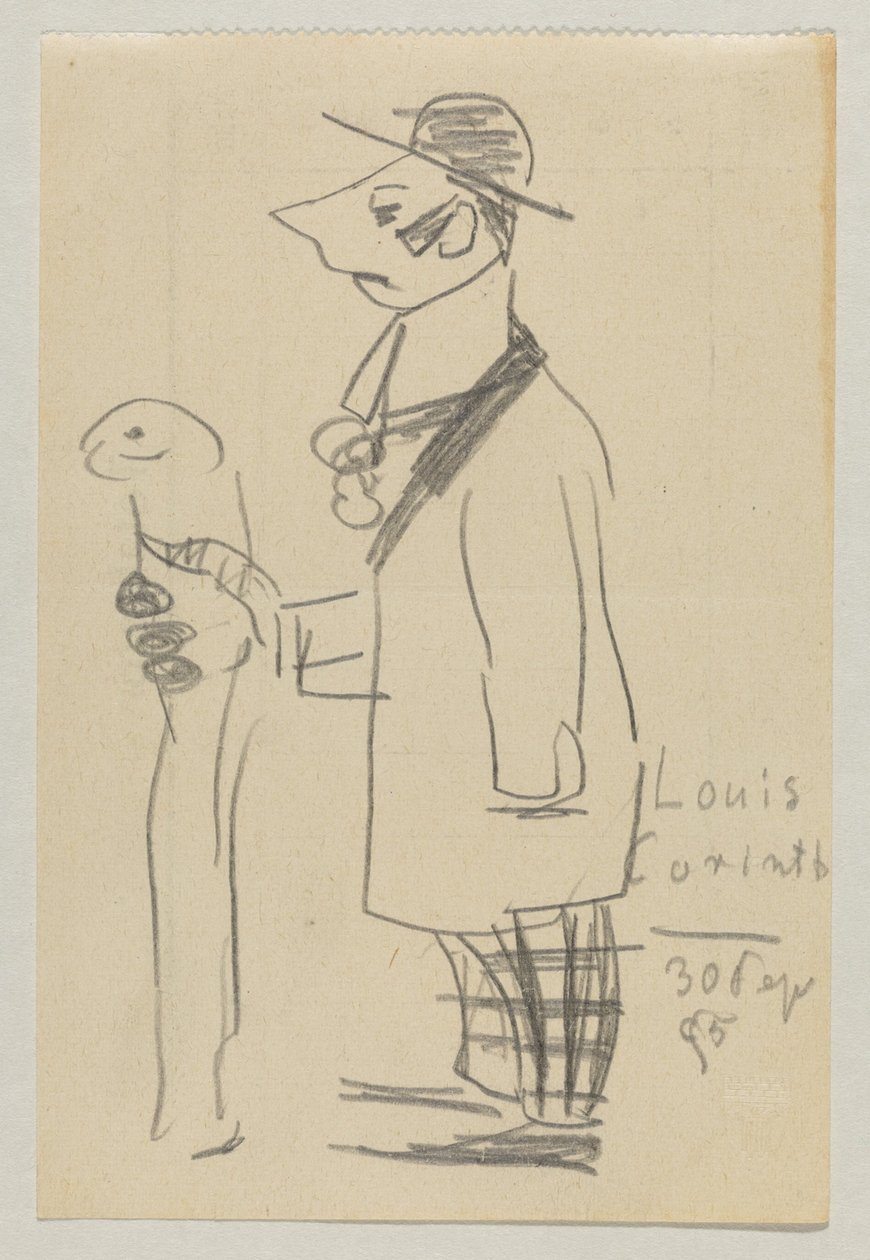 Lovis Corinth och Carl Strathmann av Lovis Corinth