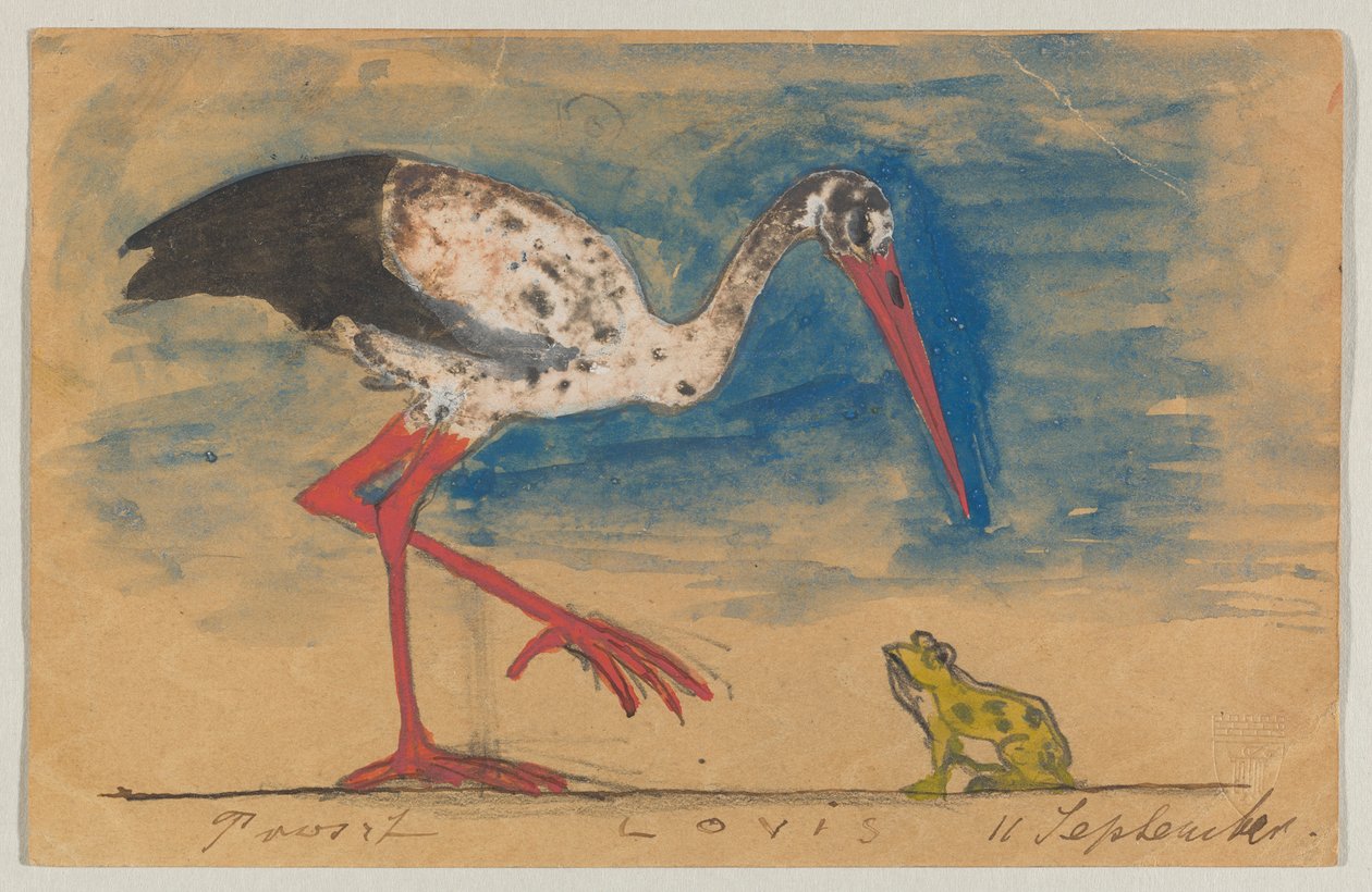 Lovis Corinth till Carl Strathmann: vykort, poststämplat 10 september 1899 av Lovis Corinth