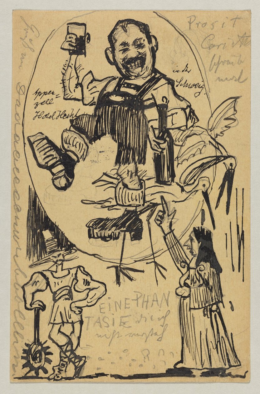 Lovis Corinth till Carl Strathmann: vykort, poststämpel 12 juni 1895 (Appenzell) av Lovis Corinth