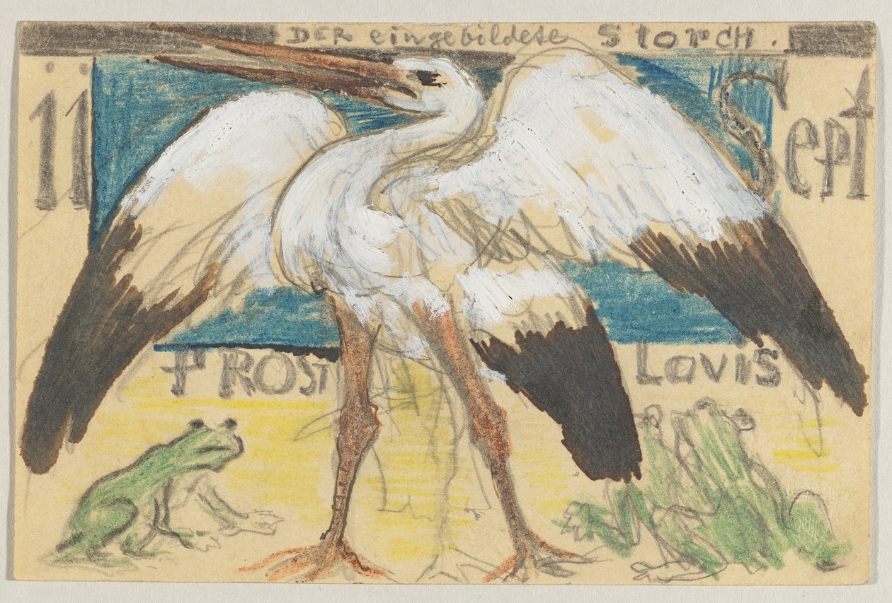 Lovis Corinth till Carl Strathmann: vykort, poststämplat 12 september 1905 av Lovis Corinth