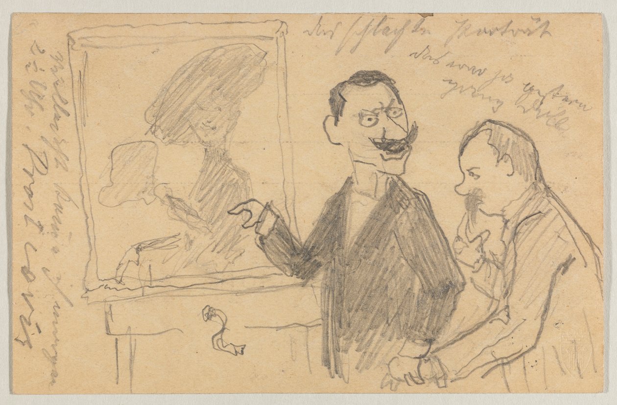 Lovis Corinth till Carl Strathmann: vykort, poststämplat 27 maj 1901 av Lovis Corinth