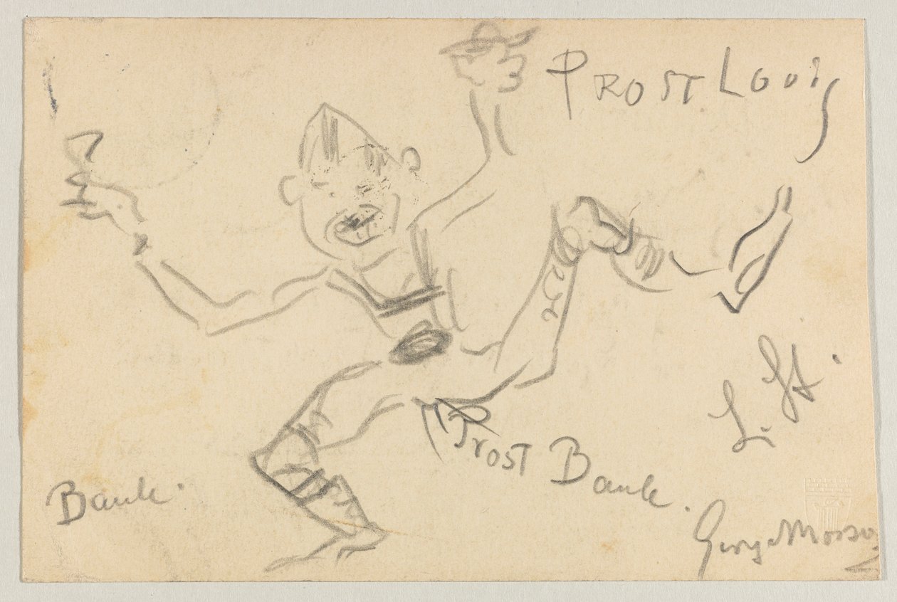 Lovis Corinth till Carl Strathmann: vykort, poststämplat 6 november 1906 av Lovis Corinth