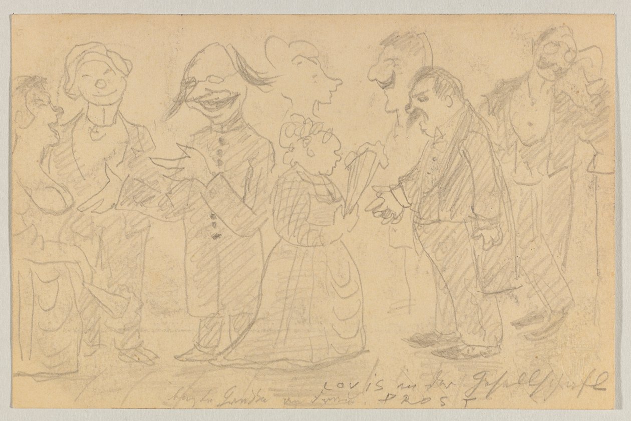 Lovis Corinth till Carl Strathmann: vykort, poststämplat 8 november 1899 av Lovis Corinth