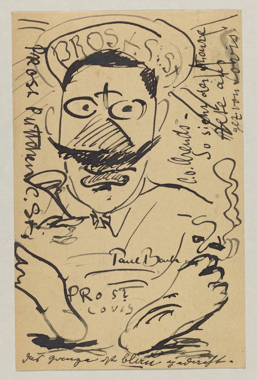 Lovis Corinth till Elly Strathmann: vykort, poststämplat 23 februari av Lovis Corinth