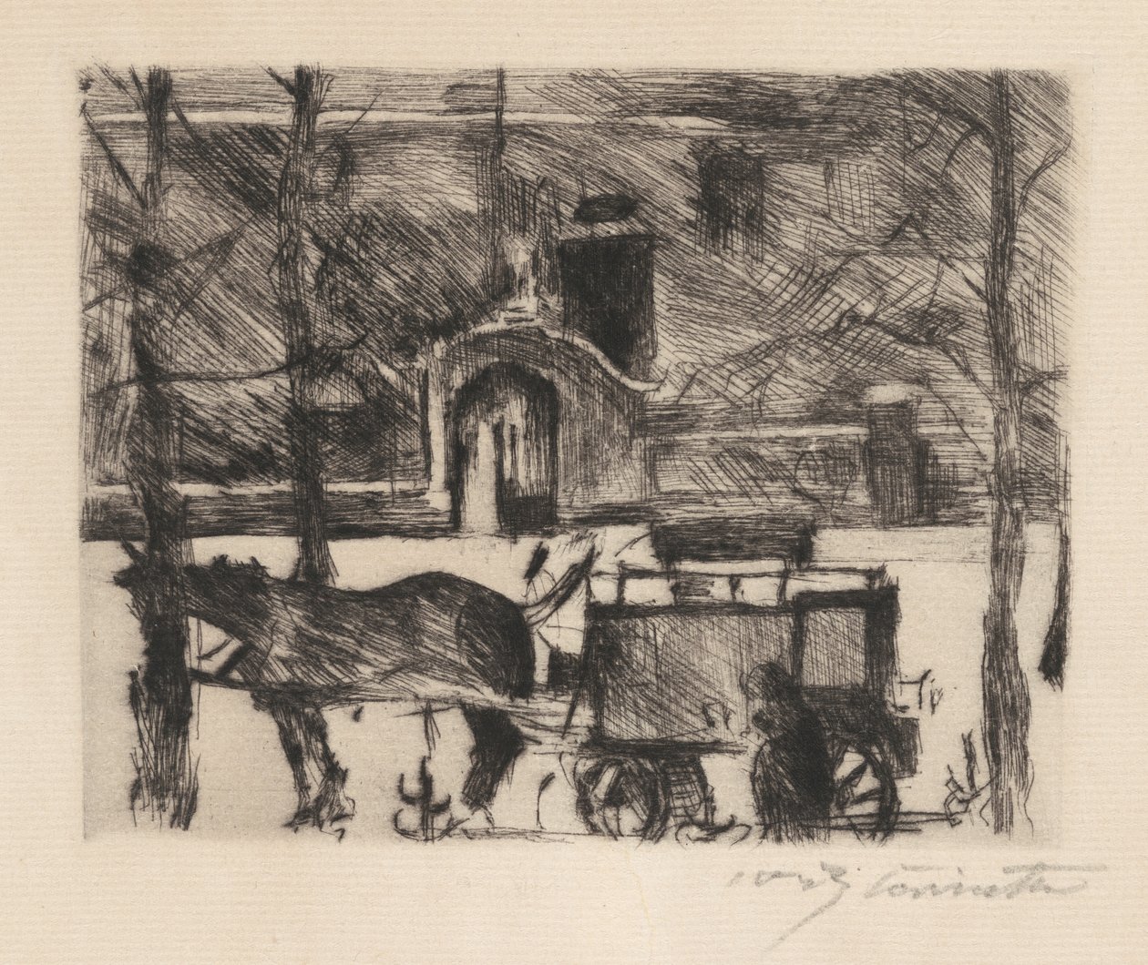 Mjölkvagn av Lovis Corinth