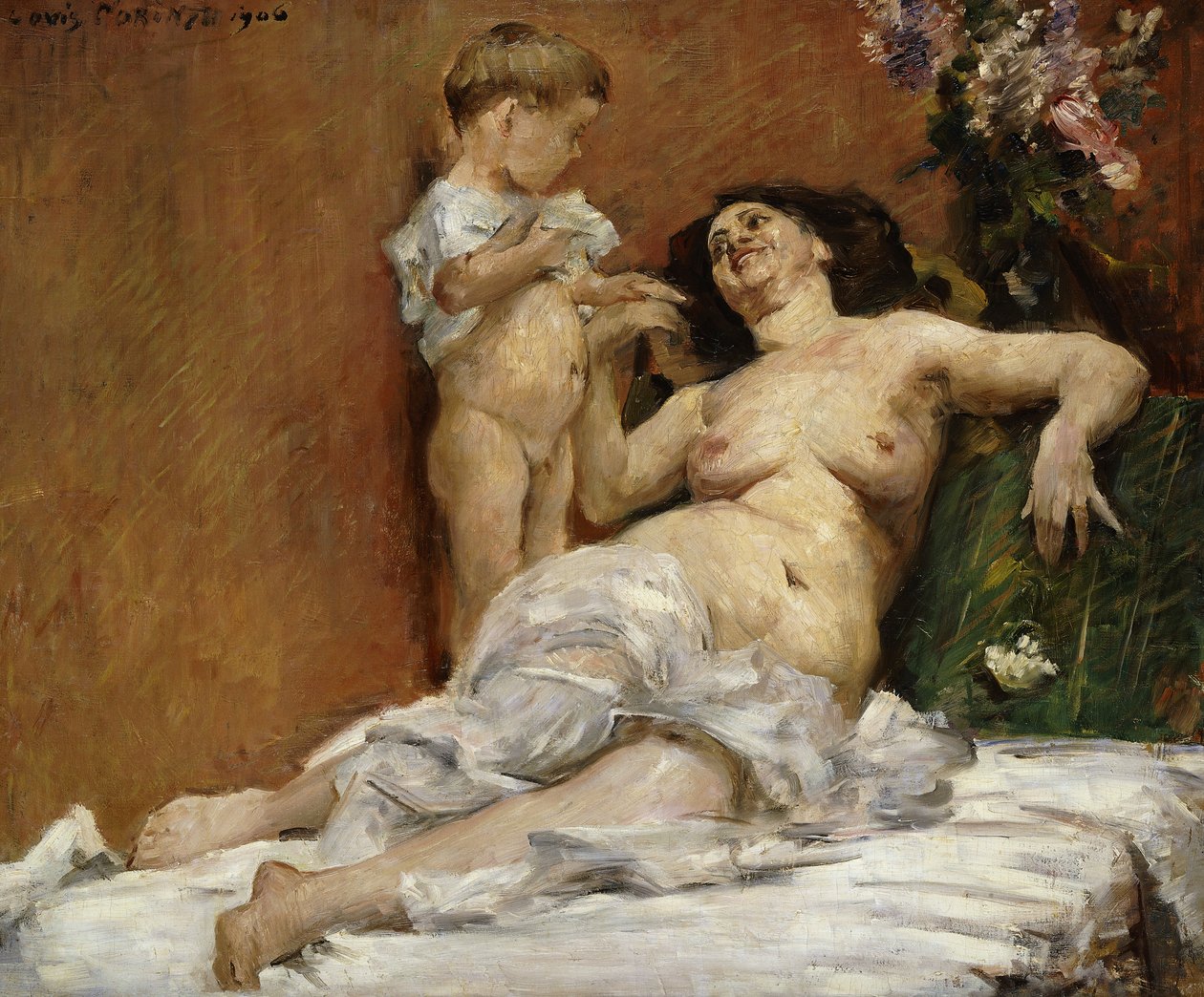 Mamma och barn; Mor och barn, 1906 av Lovis Corinth
