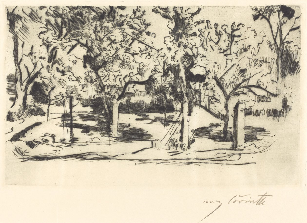 fruktträdgård av Lovis Corinth