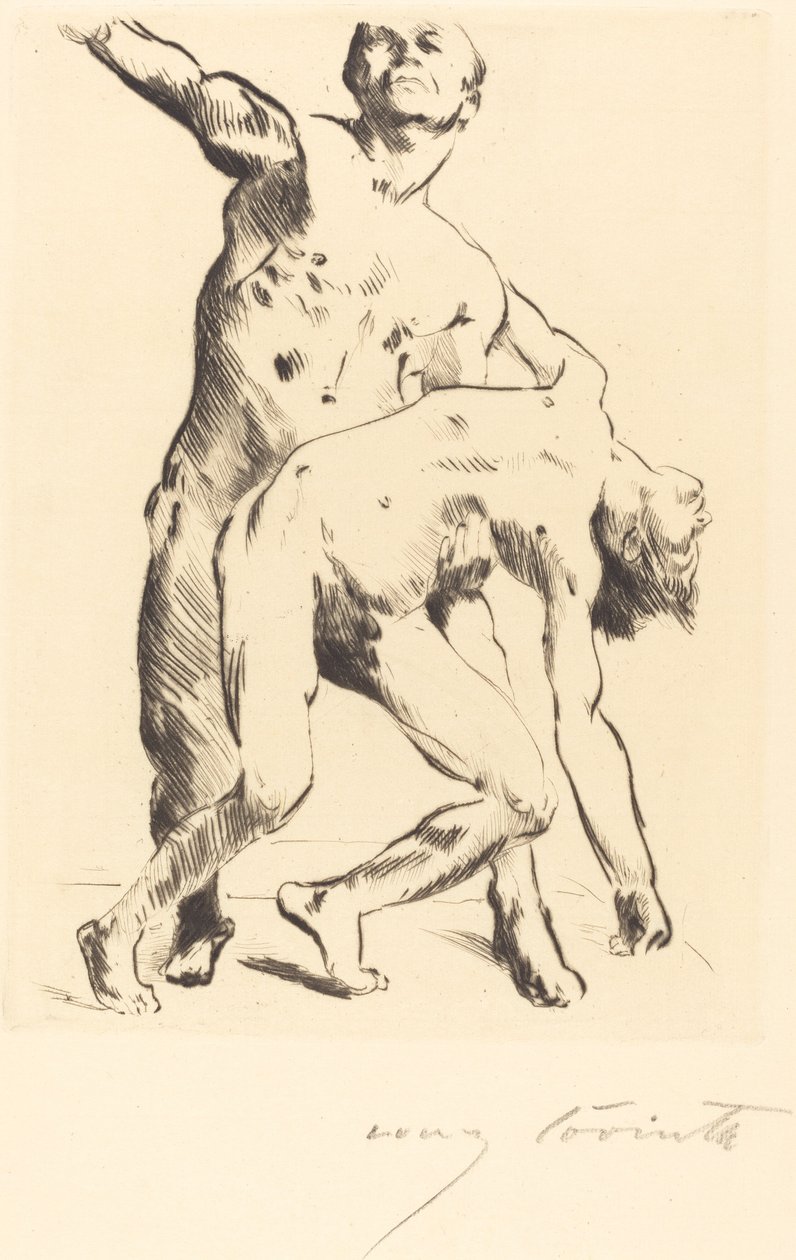 Odysseus och friaren (Odysseus och friaren) av Lovis Corinth