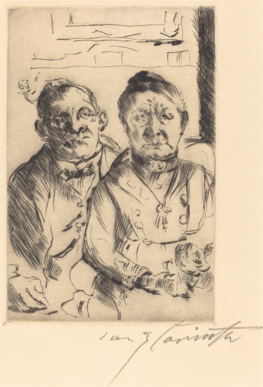 Östpreussiskt par (par från Östpreussen) av Lovis Corinth