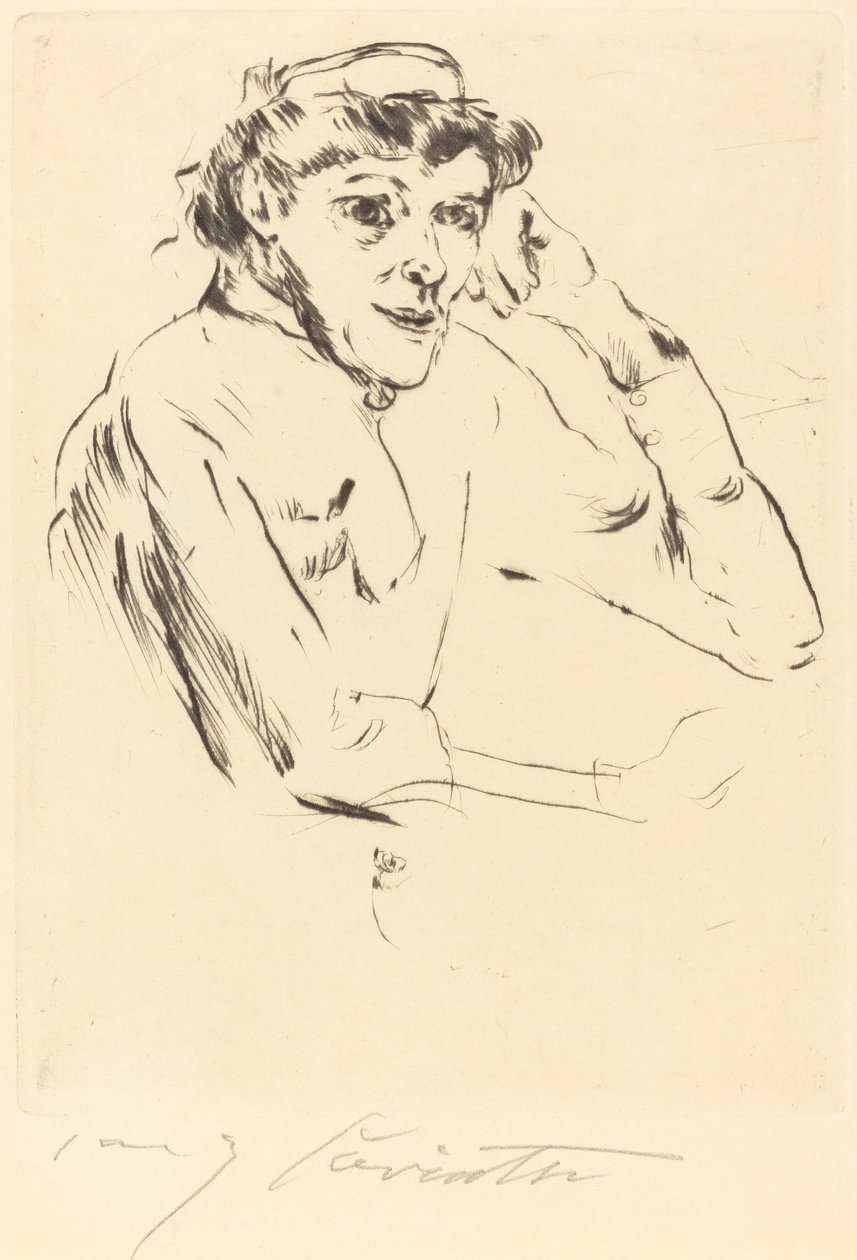 sjuksköterska av Lovis Corinth