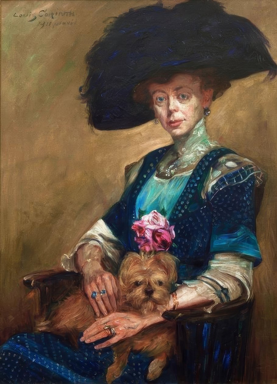 Porträtt av fru Luther av Lovis Corinth
