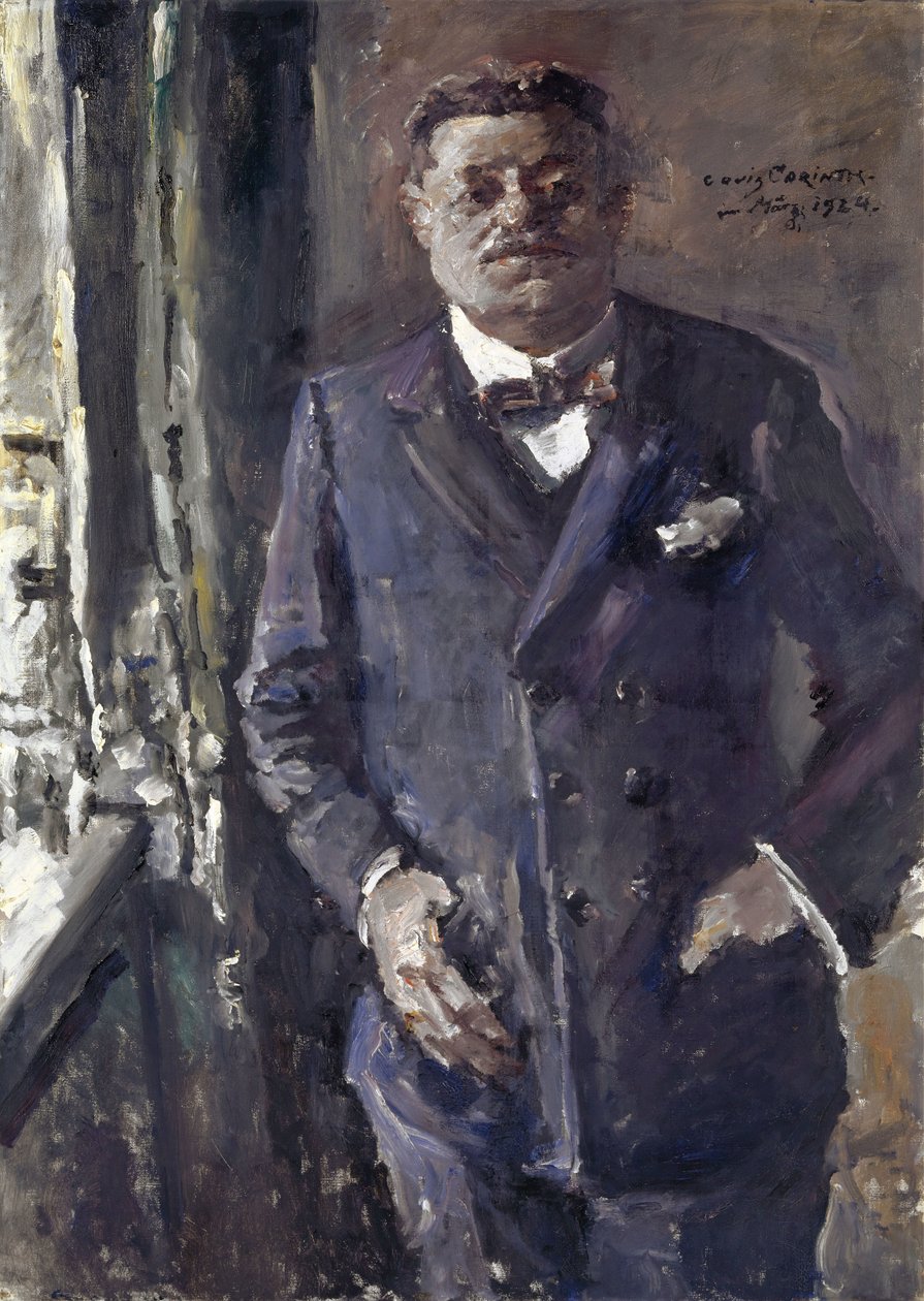 Porträtt av Friedrich Ebert 1871-1925, tyska rikets president, 1924. av Lovis Corinth
