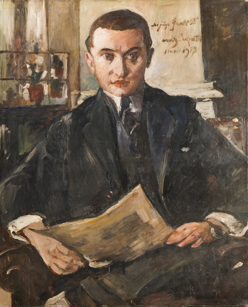 Porträtt av Wolfgang Gurlitt, 1917. av Lovis Corinth