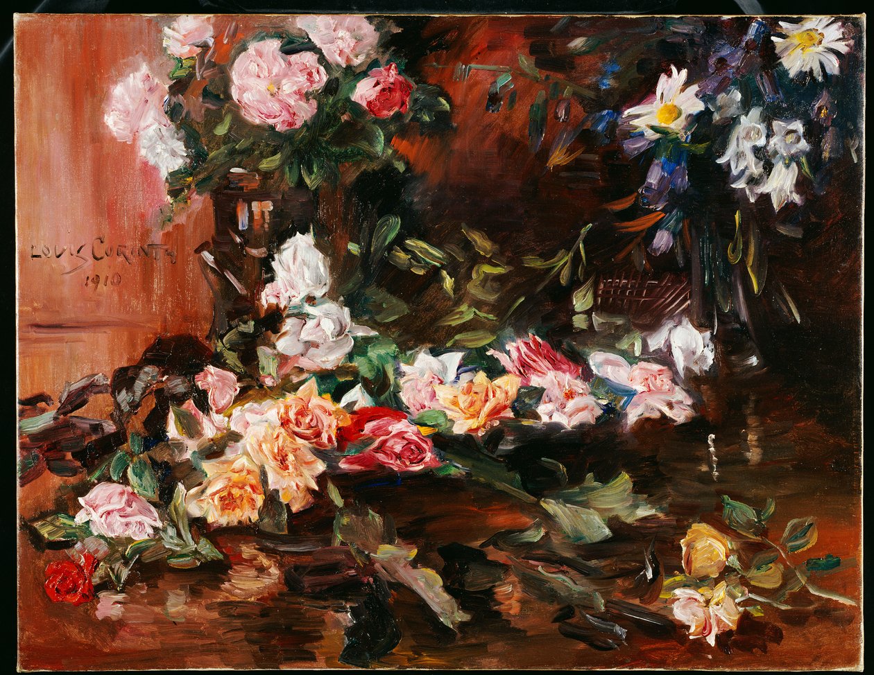 Rosor, 1910 av Lovis Corinth