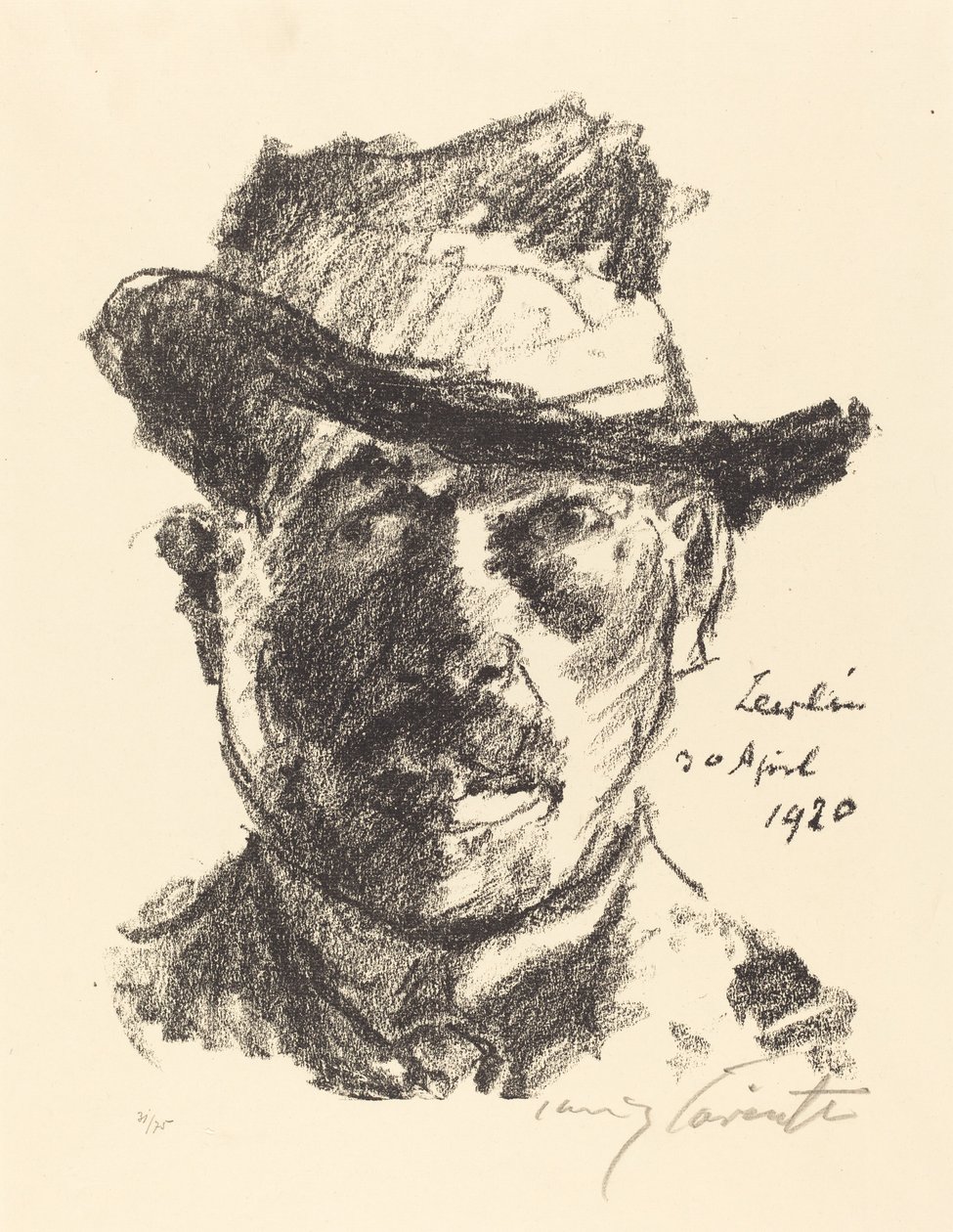 Självporträtt (Självporträtt) av Lovis Corinth