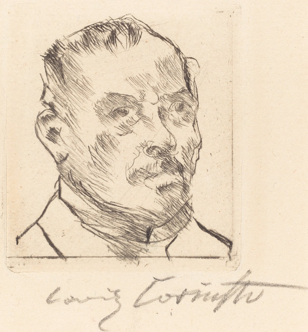 Självporträtt - Huvud Självporträtt - Huvud, 1916 av Lovis Corinth