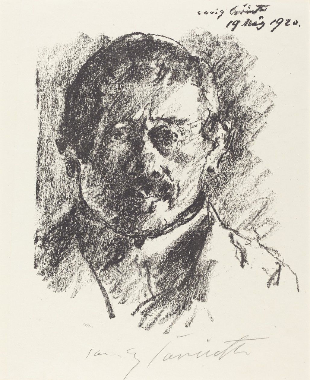 Självporträtt, 1920. av Lovis Corinth