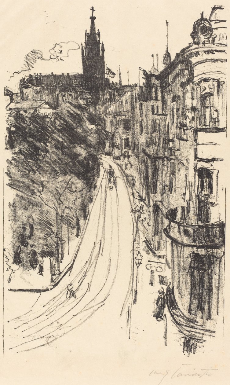 Gata i Koenigsberg (gatan i Koenigsberg) av Lovis Corinth