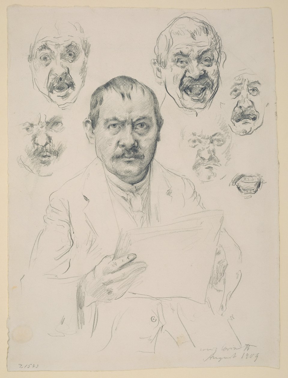 Studier till ett självporträtt av Lovis Corinth