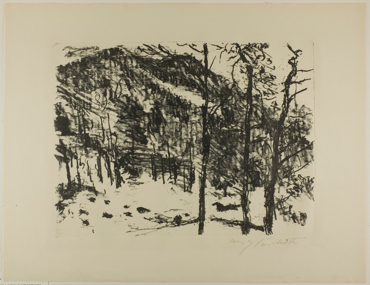 The Valley, från tidig vår i bergen av Lovis Corinth