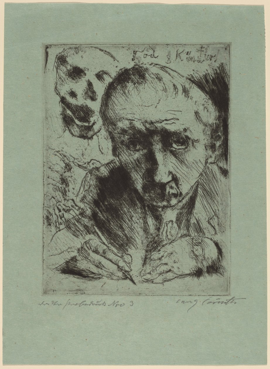 Döden och konstnären av Lovis Corinth