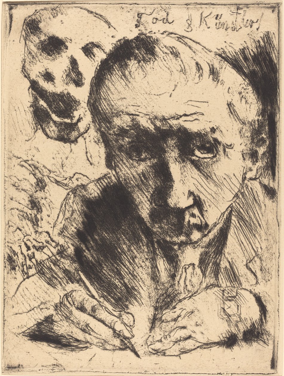 Döden och konstnären av Lovis Corinth
