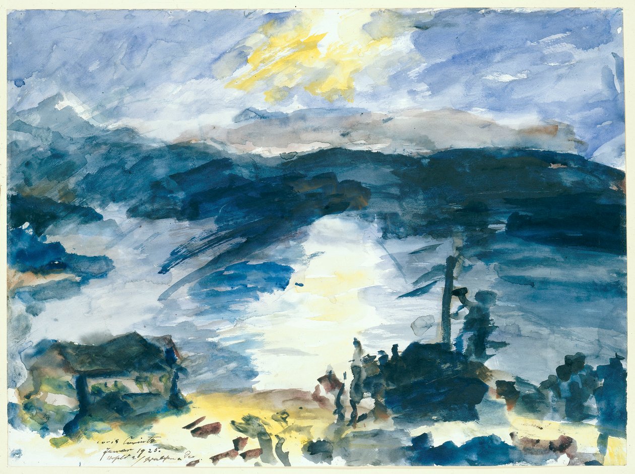 Landskapet kring Walchensee av Lovis Corinth