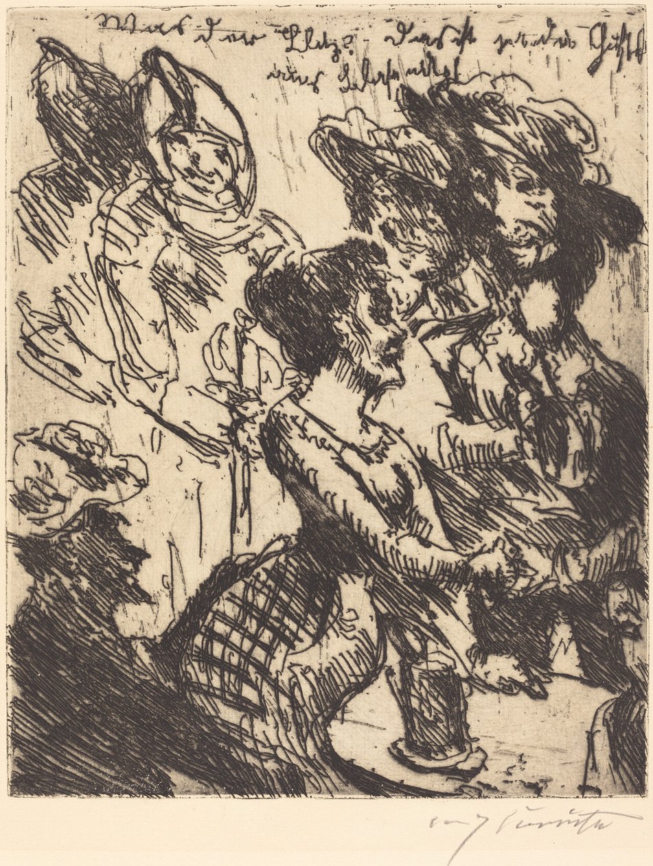 Vilken blixt! Det är lusten av blasewitz Vad är det! Det är Gustel av Blasewitz, 1923. av Lovis Corinth