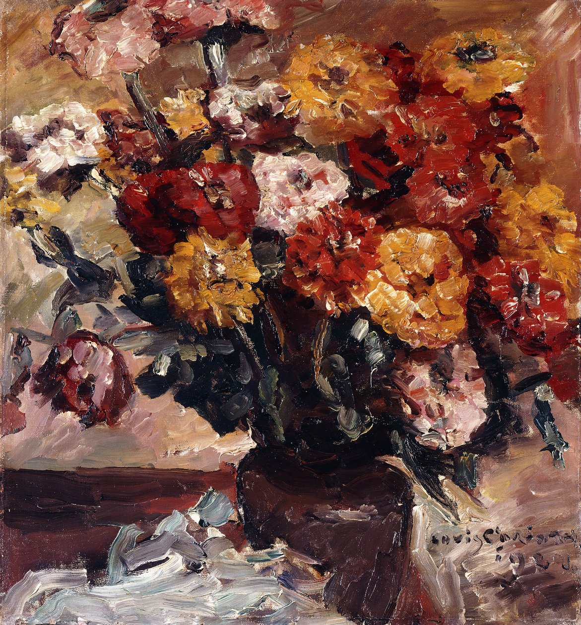 Zinnien, av Lovis Corinth