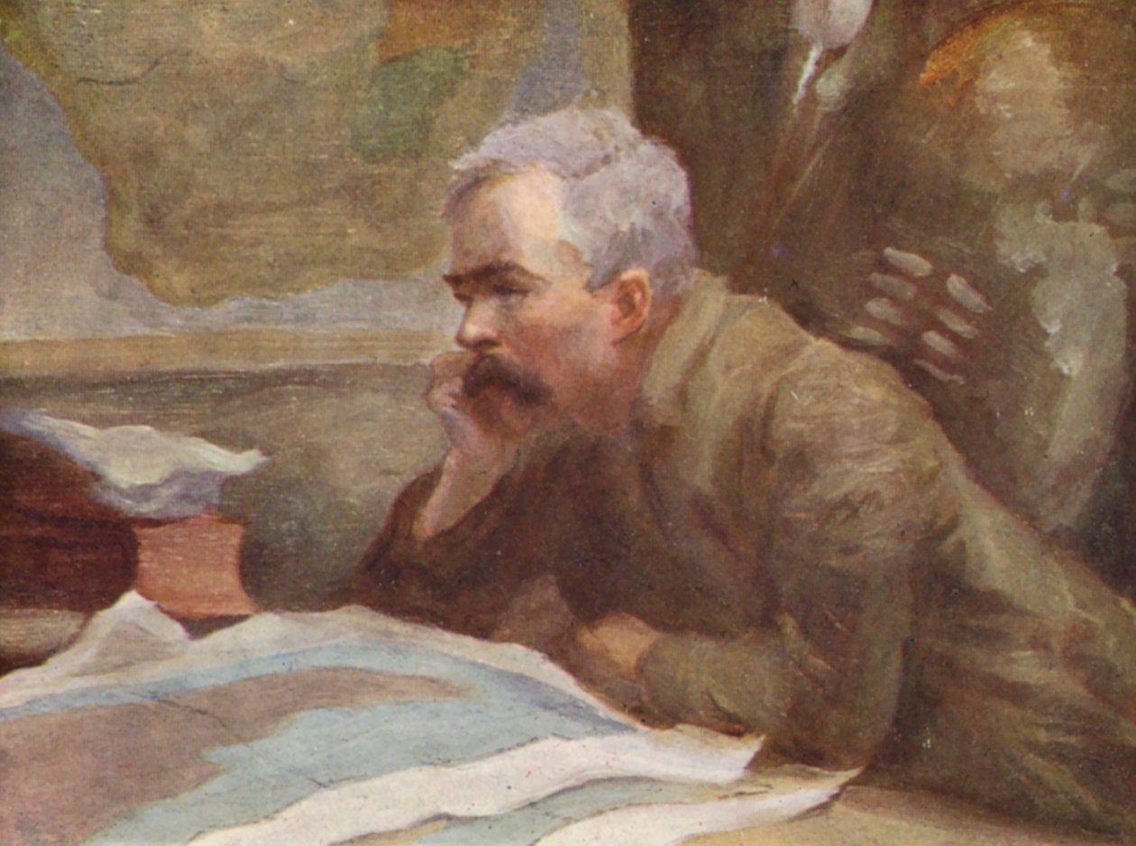 Illustration till HM Stanleys liv (färglitografi) av Lowes Dalbiac Luard